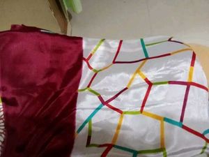 Elegant White Printed Saree