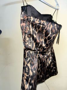 Leopard Print Corset Top