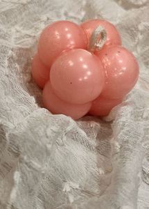 Pink Bubble Candle