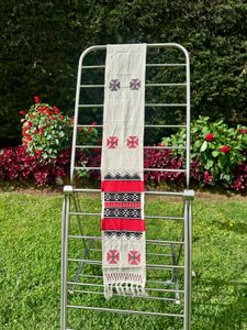 Handwoven Toda Embroidery Tribal Shawl