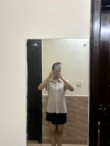Black Denim Skirt