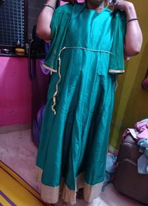Full Length Anarkli Frock With Heavy Work
