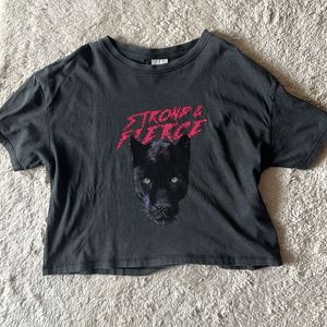 Zara Strong and Fierce Black Panther Top