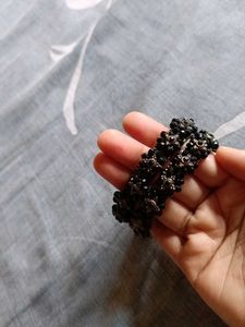 Black Beaded Bangles