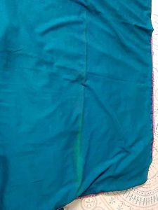Pink And Rama Green Self Embroidered Kurta Set.