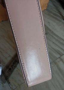Pink Crossbody Bag with Strap