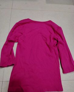 Magenta  Sleeve Top