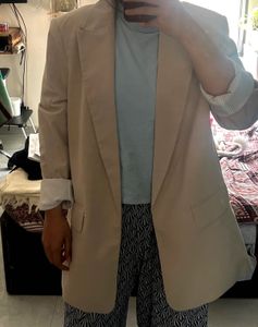 Beige linen H&amp;M Blazer