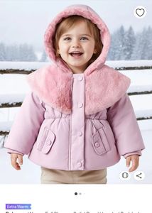Cute Lavender pink Baby Coat