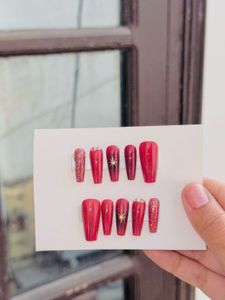 Red Press-On Nails