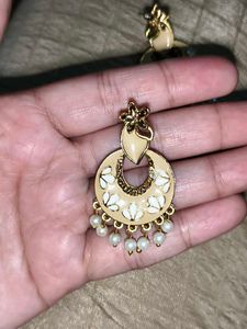 Floral Earrings with Pearls