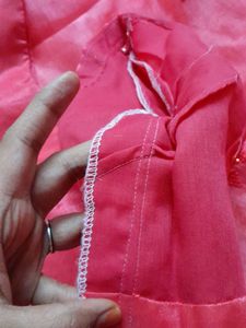 organza pink saree