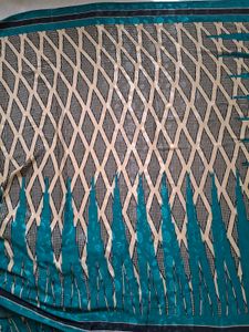 Stunning teal and beige saree🪔✨