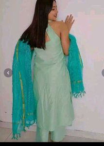 Cotton Kurta Pant With Dupatta