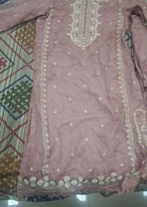 Elegant Kurta Set organza duppata with embroidrey