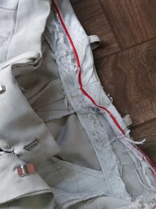 Casual Beige Straight Pants