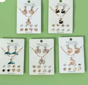 Earrings Pendants Stud Set (1 Card)