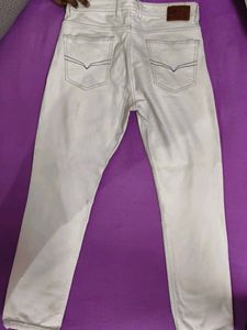 Cantabil, branded White Slim Fit Jeans