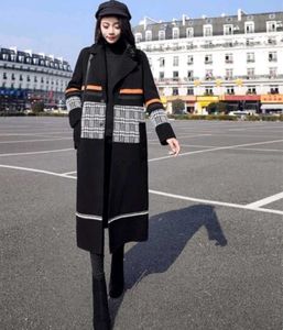 Unique Black &amp; Patterned OverCoat