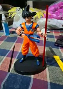 Action Figure Goku Standing with Stick Height-21cm