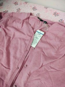 Fig Pink V-Neck Button-Down Cardigan💖🎉