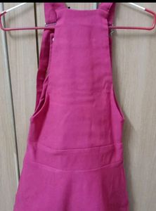 Pink Dungree For Girls(30-32)