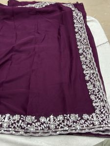 Elegant Purple Saree