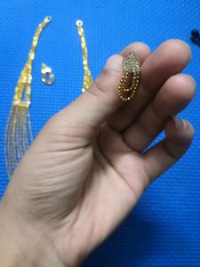 Chain Gold Colored Necklace Set
