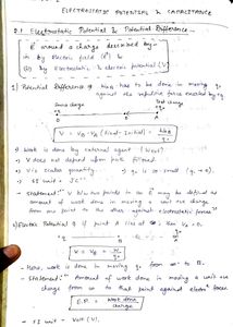 Physics Class 12 Handwritten NCERT Notes (IIT JEE)