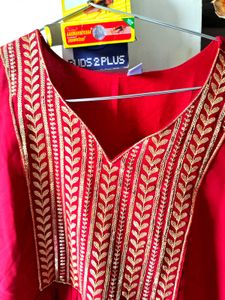 Elegant Red Kurta