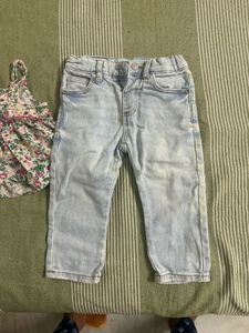 Zara Jeans And Cotton Top