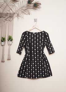 Black Mini Dress with Back Chain Close