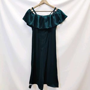 Chic Green Off-Shoulder Jumpsuit