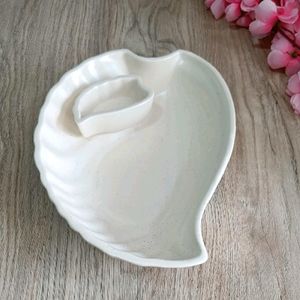 Snacks Serving Plate With Joint Katori