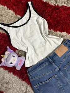 Basic white tank top