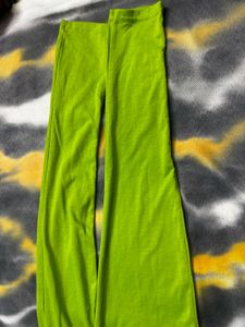 Green Casual Leggings