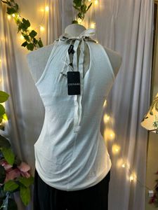 White Sleeveless Top