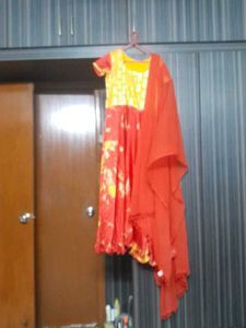 Customised Dress With Duppata Marigin Available
