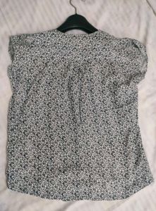 Floral Print Button-Down Top