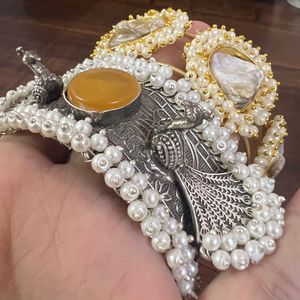 Golden pearl Adjustable Cuff