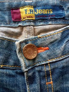 Distressed Blue Boot Cut Women&#39;s Jeans By T.R Jean