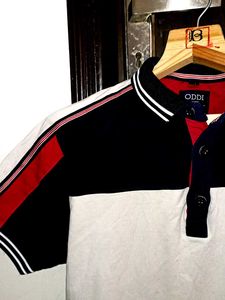 Audi Color Block Polo Shirt - Y2K Style