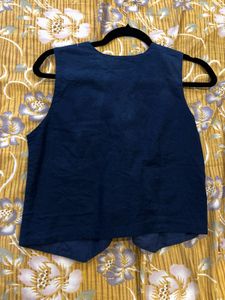 Embroidered Cotton Vest