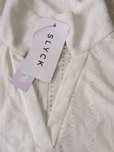 Slyck White Top - New with Tags