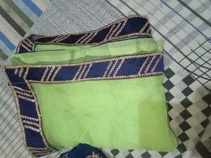 Elegant Green And Blue Lehanga