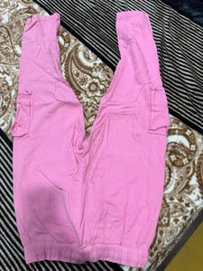 Pink Cargo Pants Women