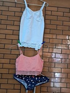 Combo Of Three  Camisole  Panty Like New