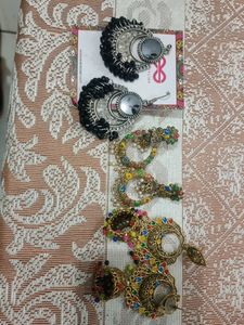 Combo Of Three Earrings.