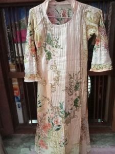 Patchwork Suit With Chiffon Dupatta