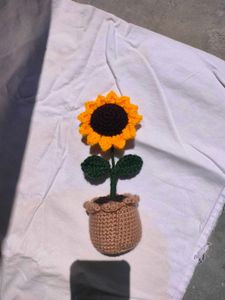 Crochet Sunflower Decor